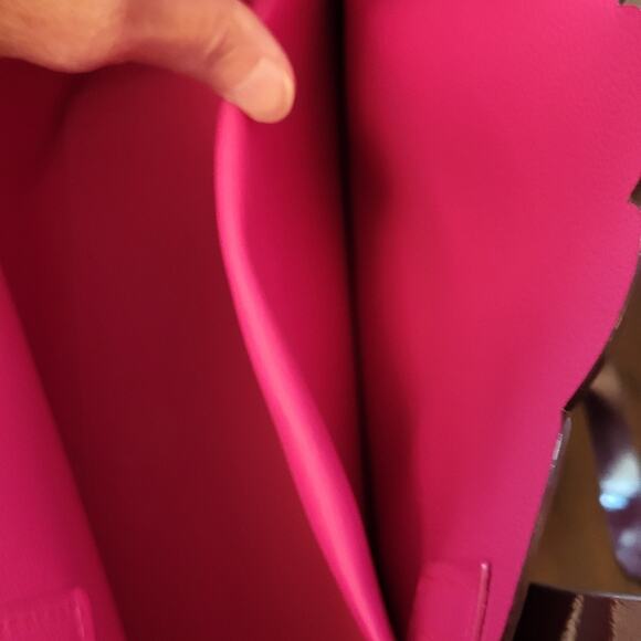 Kate Spade Deep Purple Eggplant Scalloped Tote Large - Picture 12 of 16